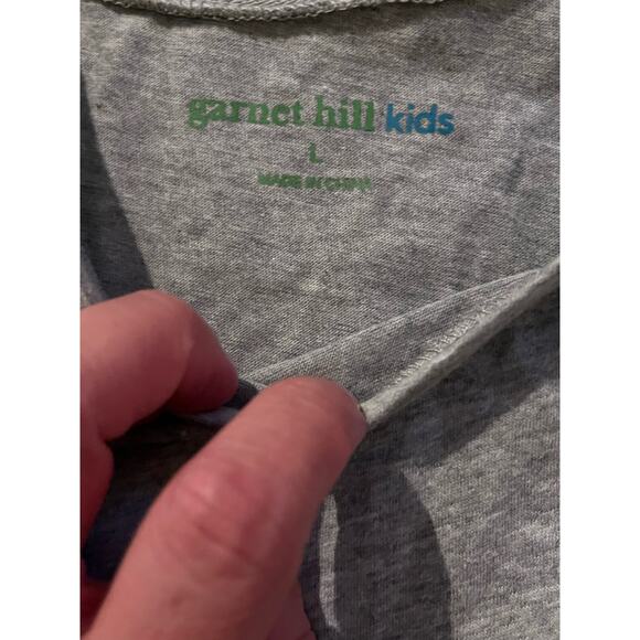 Garnet Hill Kids Gray Dress with Lace Details - Size L - Picture 6 of 6